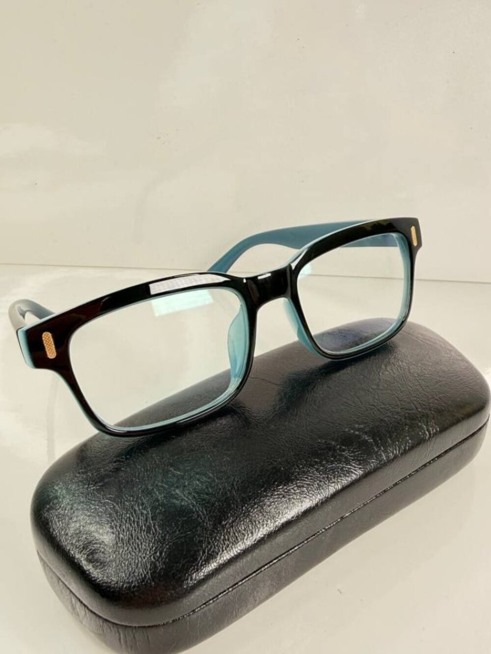 Cyxus Eyeglasses – Black & Teal Frame | 52-18-140